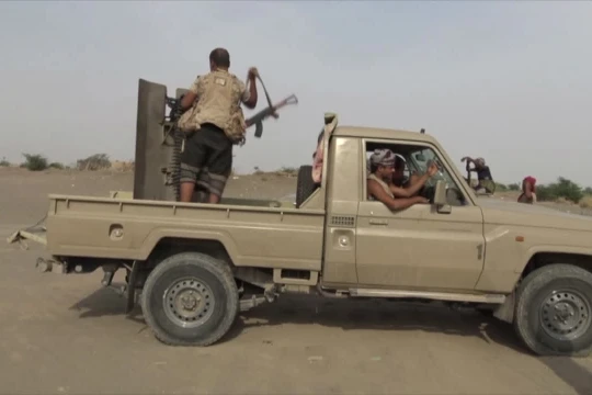 Lực lượng chiến binh Houthi trên chiến trường phía tây Yemen. Ảnh minh họa: Masdar News.