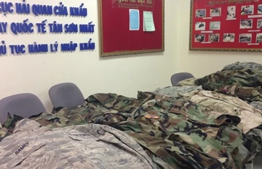 Một phần lô hàng bị bắt giữ. (Ảnh: Cơ quan Hải quan cung cấp)