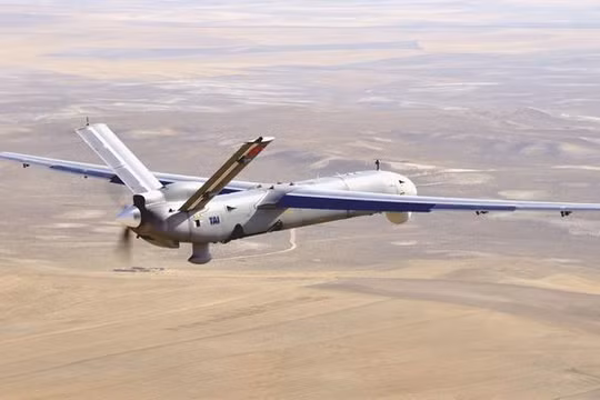 Máy bay không người lái chiến đầu Iran UAV Shahed-129 trên chiến trường Syria - ảnh Masdar News