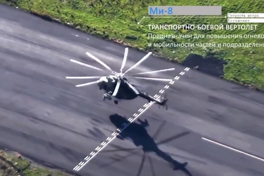 Toàn cảnh hoạt động của căn cứ sân bay Khmeimim trên độ cao chim bay. Video Bộ quốc phòng Nga