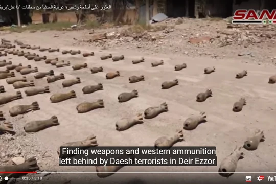Vũ khí trang bị của IS bị quân đội Syria thu giữ ở Deir Ezzor