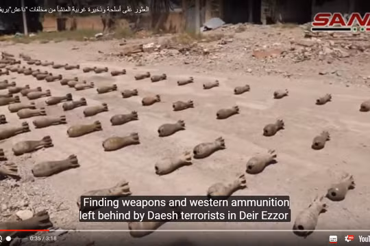 Vũ khí trang bị của IS bị quân đội Syria thu giữ ở Deir Ezzor