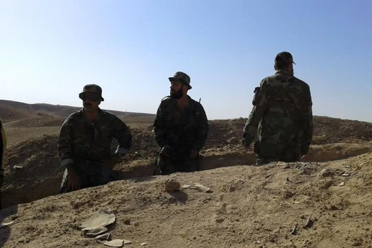 Binh sĩ quân đội Syria ở chiến trường Deir ez Zor