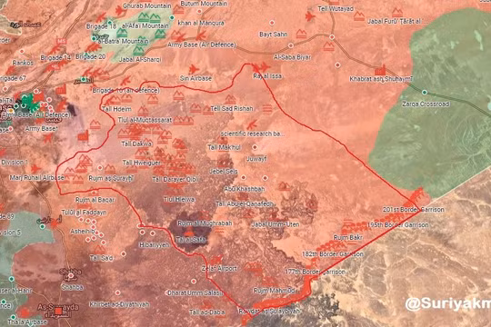 Quân đội Syria giải phóng hơn 8000 km2 lãnh thổ biên giới sát với Jordan - ảnh Alalam.ir