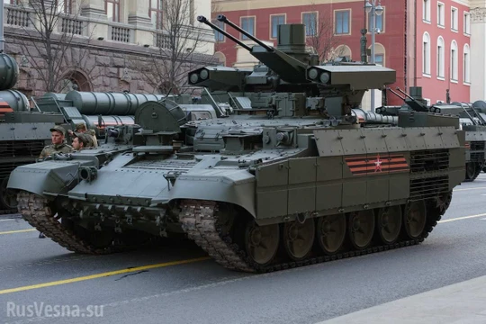 Xe thiết giáp Terminator 3 trong diễu hành ngày Chiến thắng. Ảnh minh họa Rusvesna