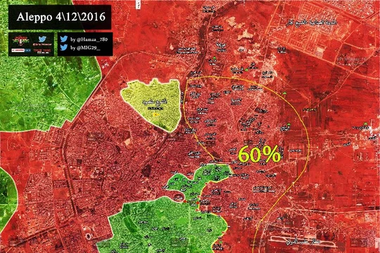 Toàn cảnh tình hình chiến sự Aleppo tính đến ngày 04,12,2016