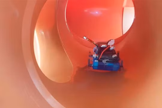 Robot Joey cơ động trong đường ống. Ảnh The Emgineer