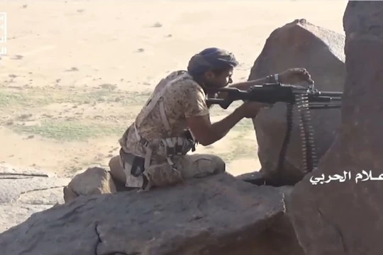 Chiến binh Houthi, chiến đấu trên chiến trường Ả rập Xê út. Ảnh minh họa South Front