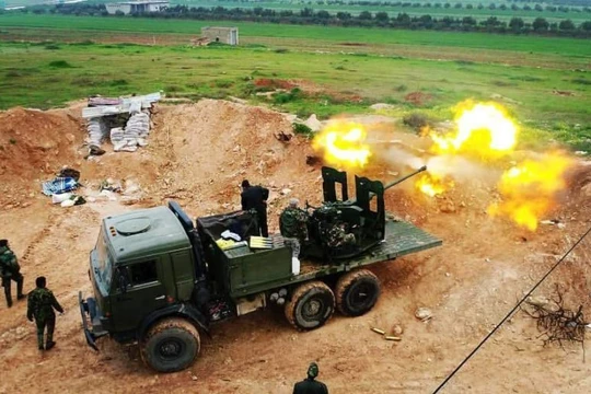 Quân đội Syria tiến công trên vùng bán sa mạc tỉnh Hama - ảnh minh họa Masdar News