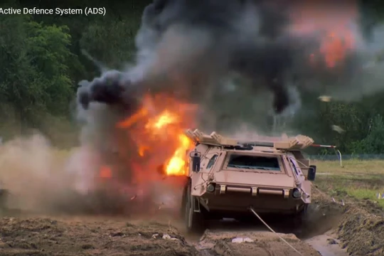 Hệ thống phòng thủ chủ động ADS của Rheinmetall cho tăng thiết giáp.