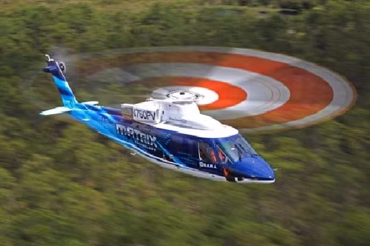 Máy bay nghiên cứu tự động hóa Sikorsky (SARA) là một chiếc trực thăng S-76B. Ảnh Ted Carlson Vertical.