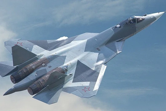 Siêu phẩm công nghệ PAK - FA,Su-57. Ảnh minh họa truyền hình Ngôi Sao