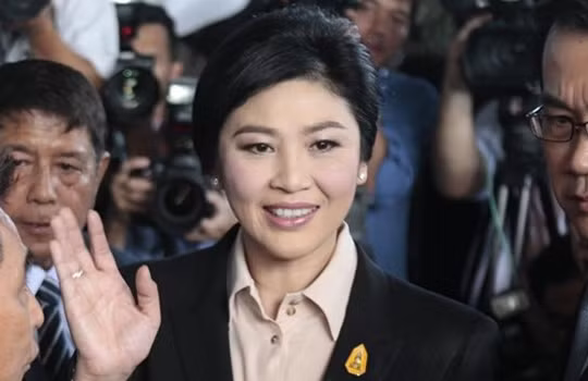 Cựu Thủ tướng Yingluck Shinawatra tại Tòa án Tối cao.