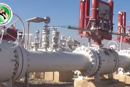 Trạm khí gas trên vùng ngoại ô Damascus