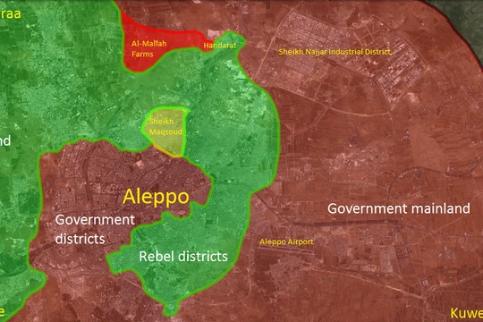 Chiến dịch tấn công mở rộng trên thành phố Aleppo bắt đầu tăng nhiệt