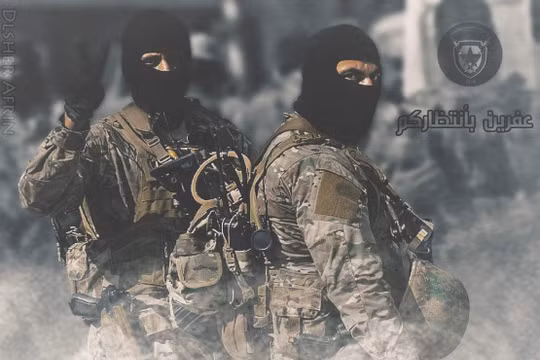 Lực lượng đặc nhiệm người Kurd do Mỹ huấn luyện, được cho là đang bí mật trở về chiến đấu ở Afrin. Ảnh tài khoản Twitter HRE 