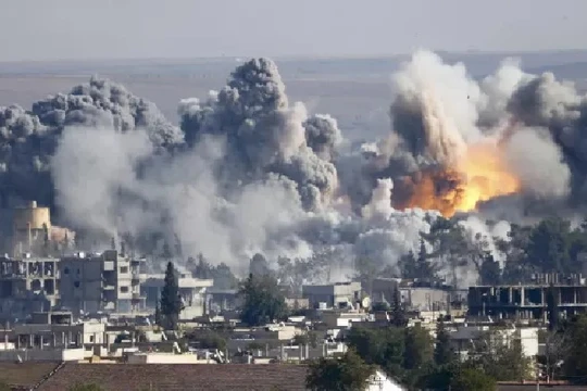 Không quân Nga không kích Hama. Ảnh minh họa 