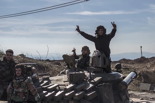 Lính tăng quân đội Syria trên chiến trường (ảnh minh họa)