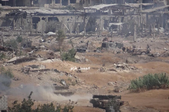 Chiến tuyến quận Jobar, ngoại ô Damascus trong cuộc tấn công của lữ đoàn 42 thuộc sư đoàn cơ giới số 4