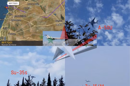 Các máy bay chiến đấu mới Nga đến Syria - ảnh minh họa tài khoản mạng xã hội @WaelAlHussaini