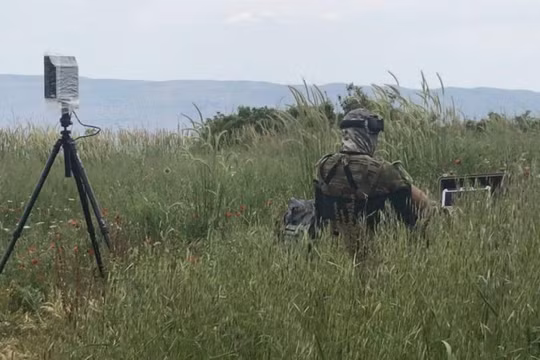 Phân đội đặc nhiệm trinh sát Nga trên chiến trường Hama. Ảnh Masdar News