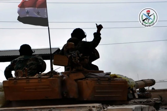 Binh sĩ quân đội Syria trên chiến trường Hama - ảnh minh họa South Front