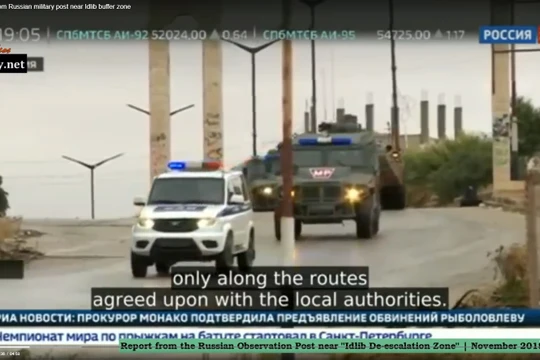 Nga triển khai trạm quan sát ngừng bắn ở Hama, Idlib. Ảnh: Russian24.