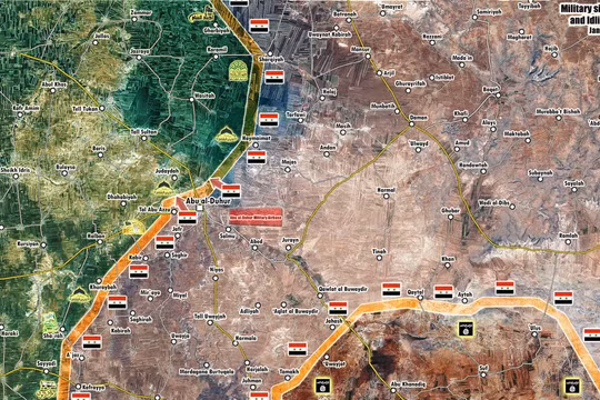 Các mũi tiến công của quân đội Syria trong khu vực Idlib - ảnh minh họa từ video SANA
