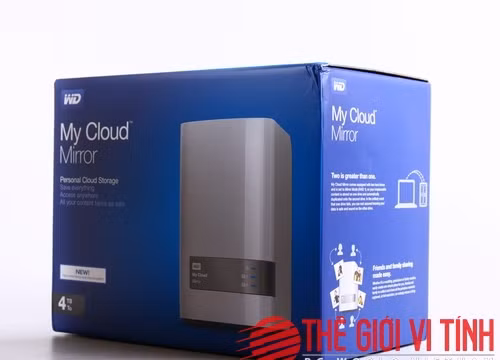 Trọn bộ sản phẩm WD My Cloud Mirror được đóng gói khá sang chảnh.