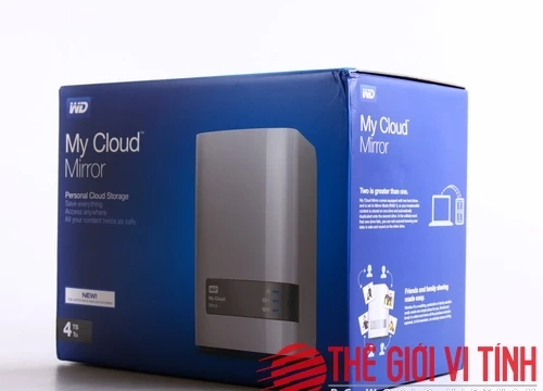 Trọn bộ sản phẩm WD My Cloud Mirror được đóng gói khá sang chảnh.
