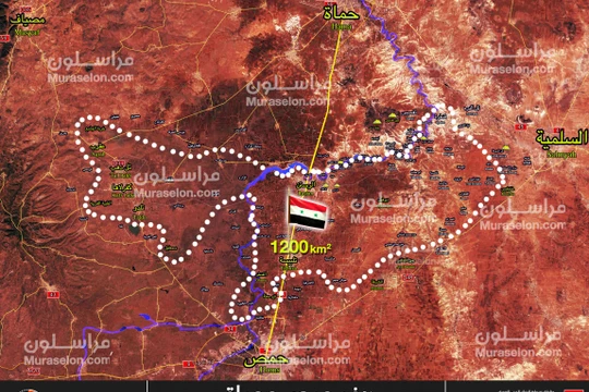 Toàn bộ khu vực Rastan phía bắc tỉnh Homs hoàn toàn giải phóng. Ảnh Murasalon