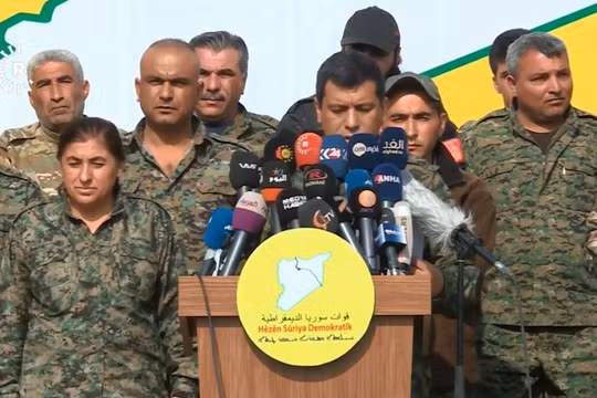 Lực lượng Dân chủ Syria tuyên bố giành thắng lợi, tiêu diệt hoàn toàn IS. Ảnh: South Front.