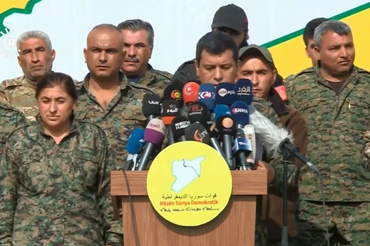 Lực lượng Dân chủ Syria tuyên bố giành thắng lợi, tiêu diệt hoàn toàn IS. Ảnh: South Front.