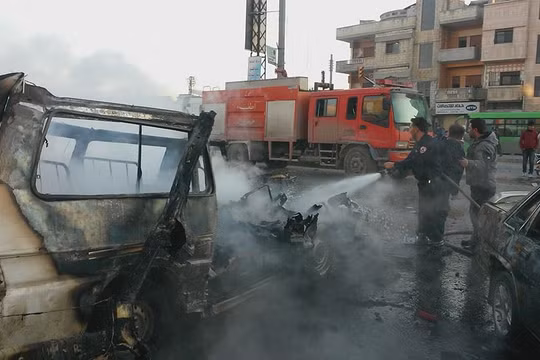 Cận cảnh một xe bom do lực lượng an ninh Syria bắt giữ