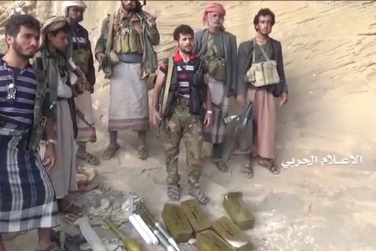 Chiến binh Houthi trên vùng biên giới Yemen - Ả rập Xê-út. Ảnh minh họa: South Front.