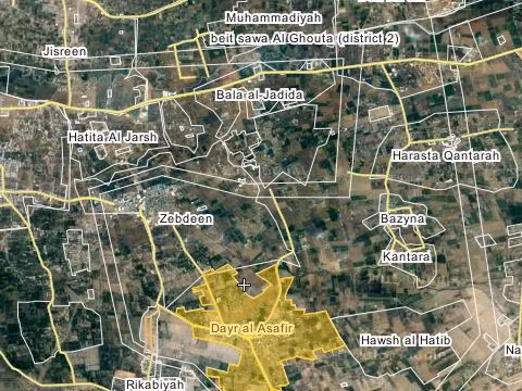 Quân đội Syria bắt đầu tấn công thị trấn Deir Al-'Assafir, Đông Ghouta