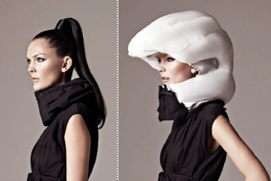 Mũ túi khí bảo vệ người lái xe