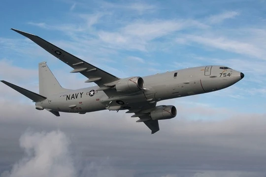 Máy bay trinh sát điện tử chống ngầm P-8 Poseidon Mỹ. Ảnh minh họa RT