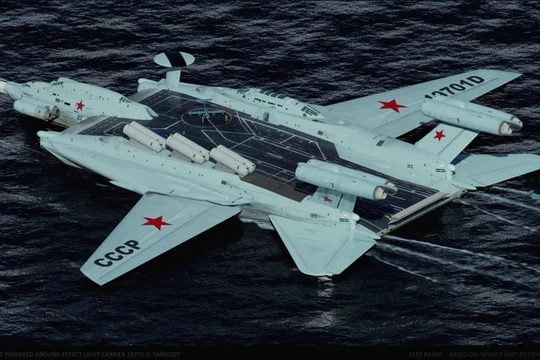 Tàu sân bay tấn công Ekranoplan, siêu phẩm công nghệ quân sự Liên Xô
