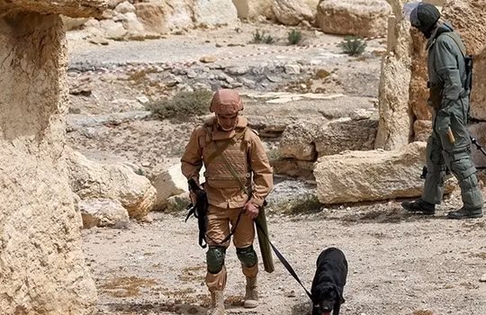 Công binh Nga phát hiện một kho vũ khí lớn của IS ở Palmyra