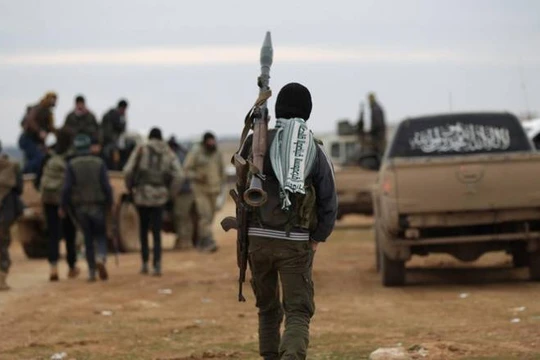 Các tay súng Hồi giáo cực đoan thánh chiến trên chiến trường Đông Ghouta