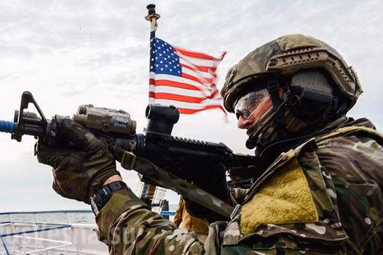 Binh sĩ Mỹ trên chiến trường Syria. Ảnh minh họa: South Front.