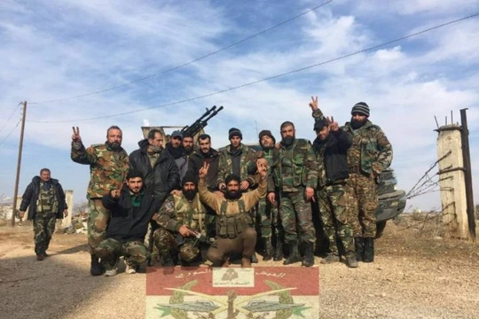 Lực lượng tiếp vận quân đội Syria đến sân bay T-4