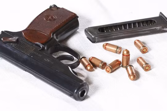 Súng ngắn K-59. mã sản xuất 56-А-125, biên chế năm 1951