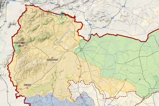 Khu vực Afrin thuộc vùng nông thôn phía bắc Aleppo - ảnh Muraselon