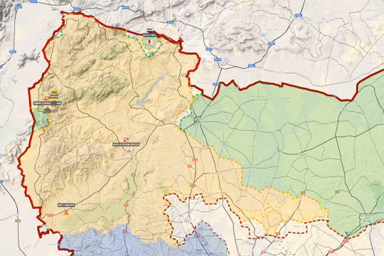 Khu vực Afrin thuộc vùng nông thôn phía bắc Aleppo - ảnh Muraselon