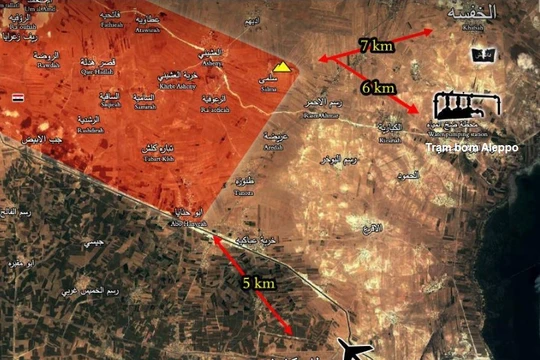 Tình hình chiến sự chiến trường phía đông Aleppo