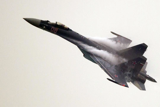 Máy bay tiêm kích Su-35 thé hệ 4++. Ảnh minh họa RT