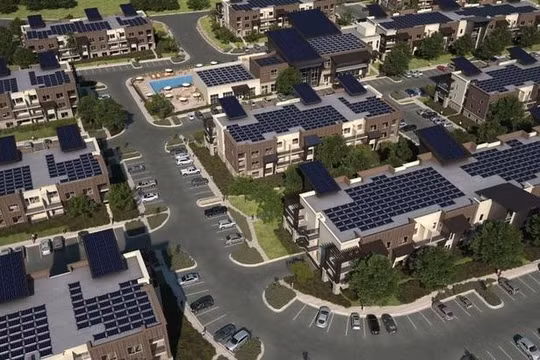 Những ngôi nhà châu Âu lắp đặt pin điện mặt trời và hệ thống pin lưu trữ năng lượng. Ảnh PV - Europe