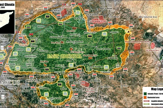 Quân đội Syria phục kích ở Đông Ghouta, diệt 13 tay súng cực đoan